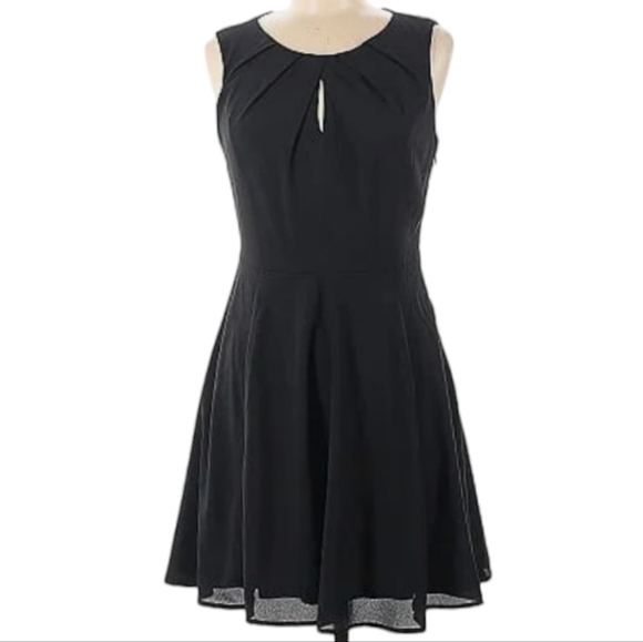 Express Fit and Flare Little Black Dress - Picture 1 of 9
